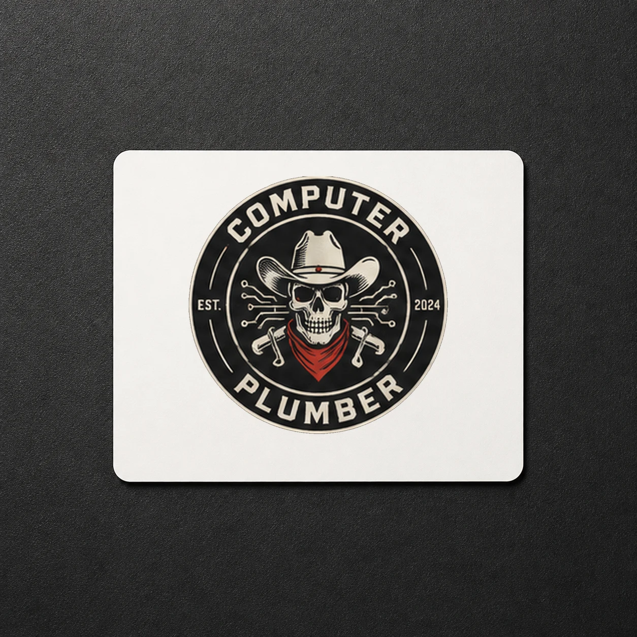 Cowboy Skull vinyl sticker